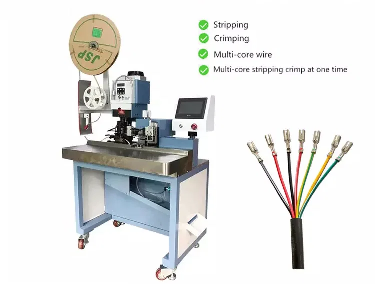 Wire Stripping Crimping Terminal, Crimping Terminal Machine, Cable Strip And Crimp Equipment, Multi-core Cablestripping 