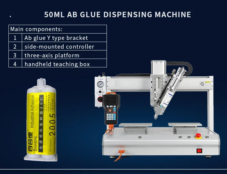 three-axis glue dispensing robot glue dispenser machine, Automatic Silicone Glue Dispensing Machine, Three-axis Glue Dispensing Robot, Glue Dispenser Machine 