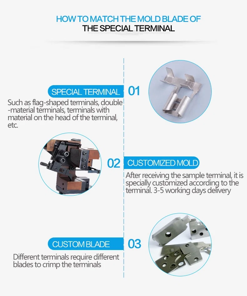  terminal applicator die OTP mold Horizontal and vertical crimping moulds, terminal applicator, die, OTP mold, Horizontal and vertical crimping moulds 