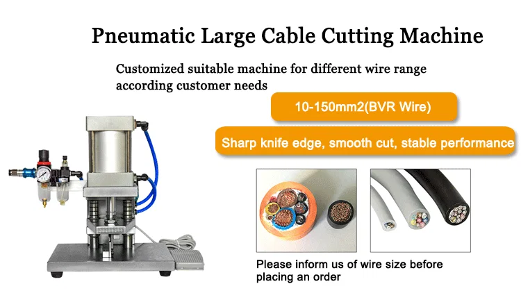 Large square Pneumatic cable cutting machine, Big Cable Cutting Machine, New Energy Car Cable Cutting Machine