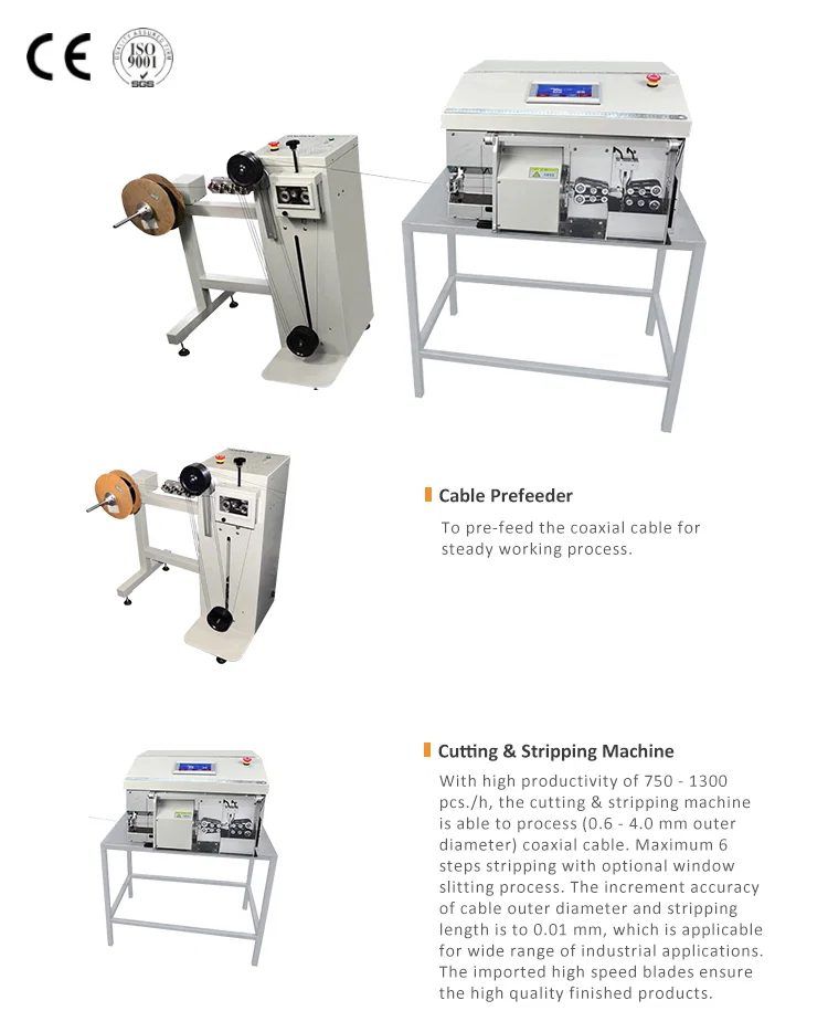 Automatic Coaxial cable cutting stripping machine, Cable Stripping Machine, Coaxial Cable Stripping Machine, Stripping Machine