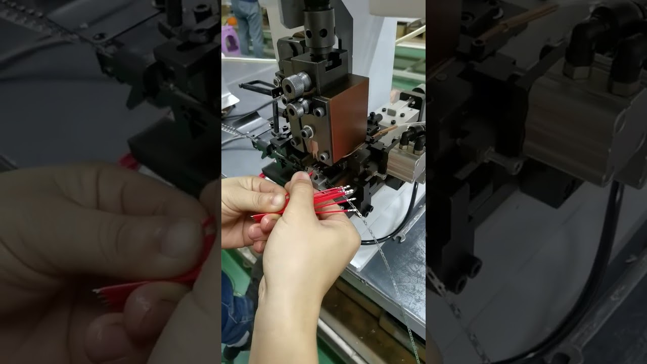 Continuous Strip Terminal Machine   Horizontal #machine #cablewirestrippingmachine #factory #tools
