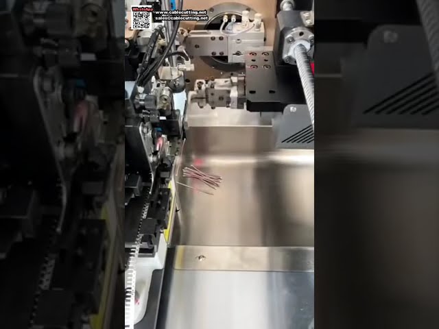Auto Ribbon Cable Separating Cutting Double End Crimping and Single End Tinning Machine