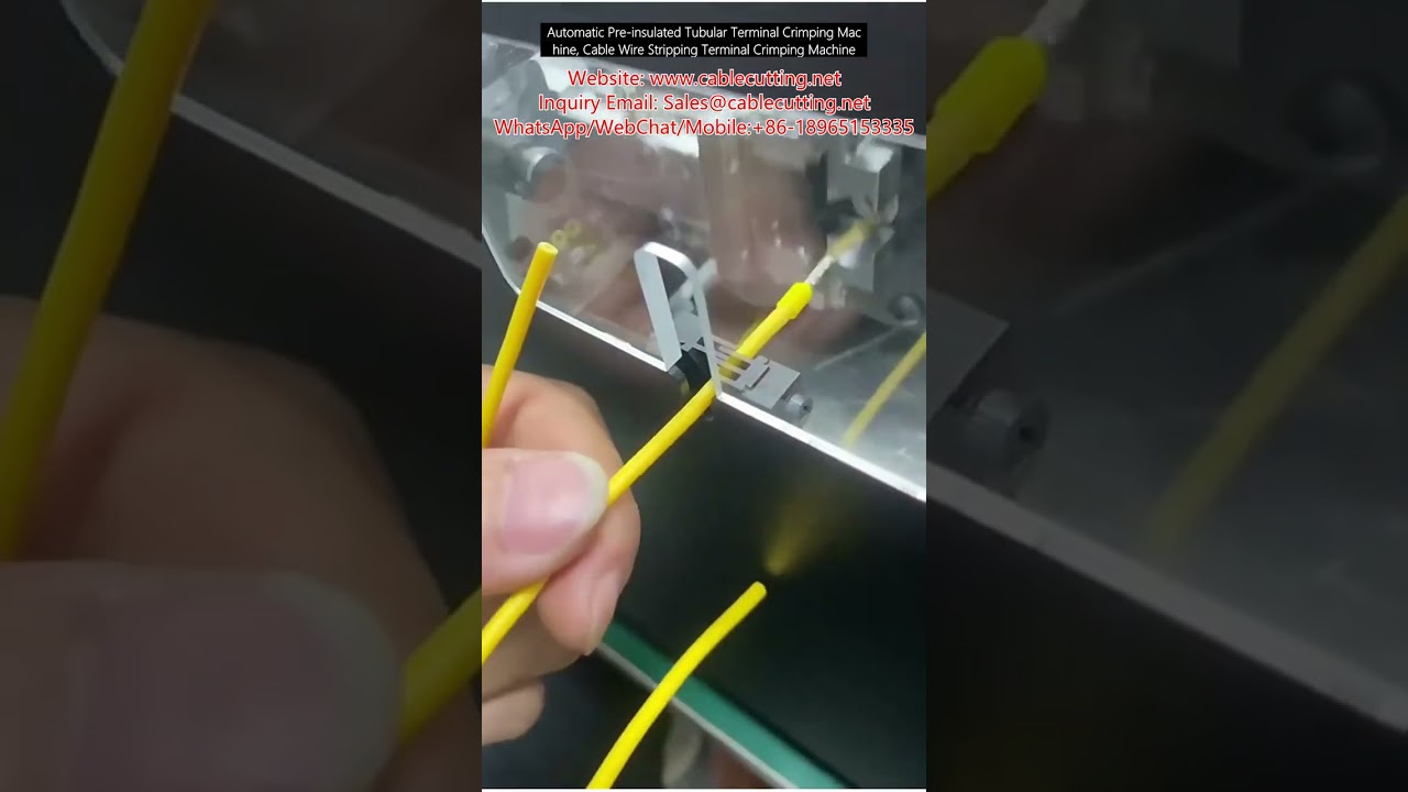 Automatic Pre-Insulated Tubular Terminal Crimping Machine with Cable Wire Stripping