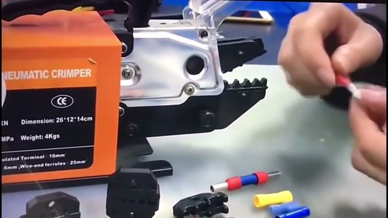 Pneumatic Crimp Cable Lug Tool Terminal Crimping Machine for Pre-Insulated Pipe Cable Manufacturing