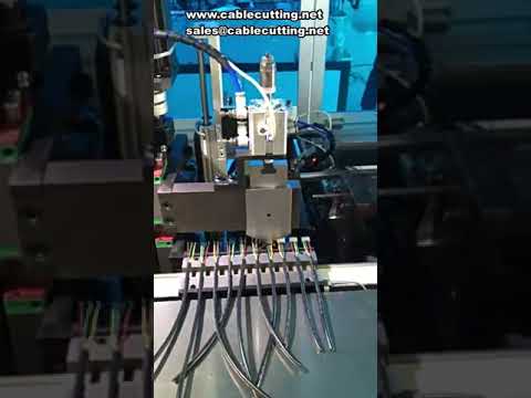 Rubber Shell Threading Machine with Stripping and Terminal Punching Machine