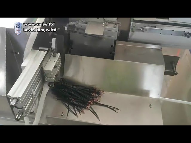 Multi-Function In-One Automatic Wire Cutting Stripping Twisting and Tinning Machine for Round Sheath