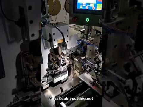 Fully Automatic Flat Ribbon Cable Strip Split and Terminal Crimping Machine