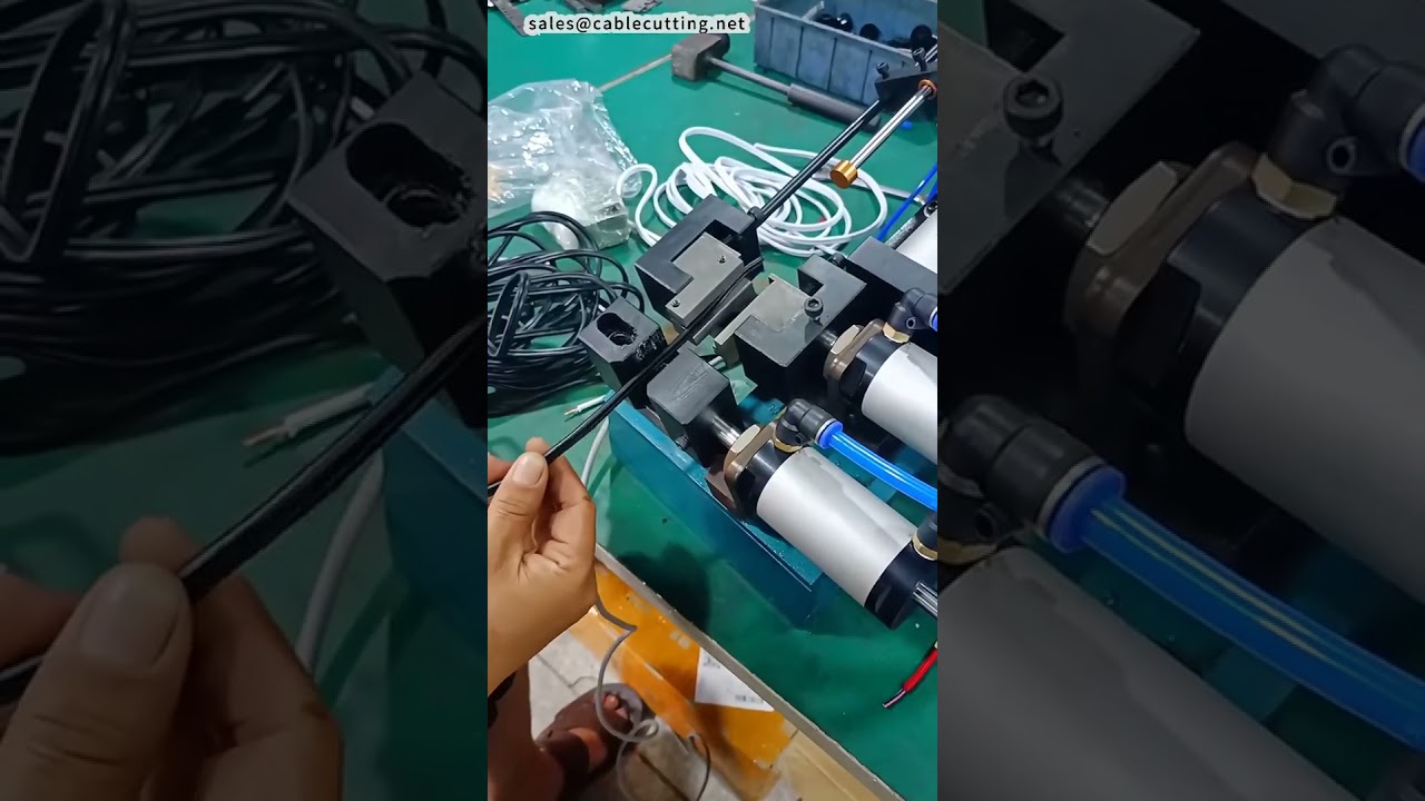 Parallel Wire Splitting and Stripping Machine Adjustable SplitStrip Length