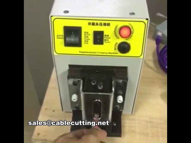 rj45 crystal head crimping machine