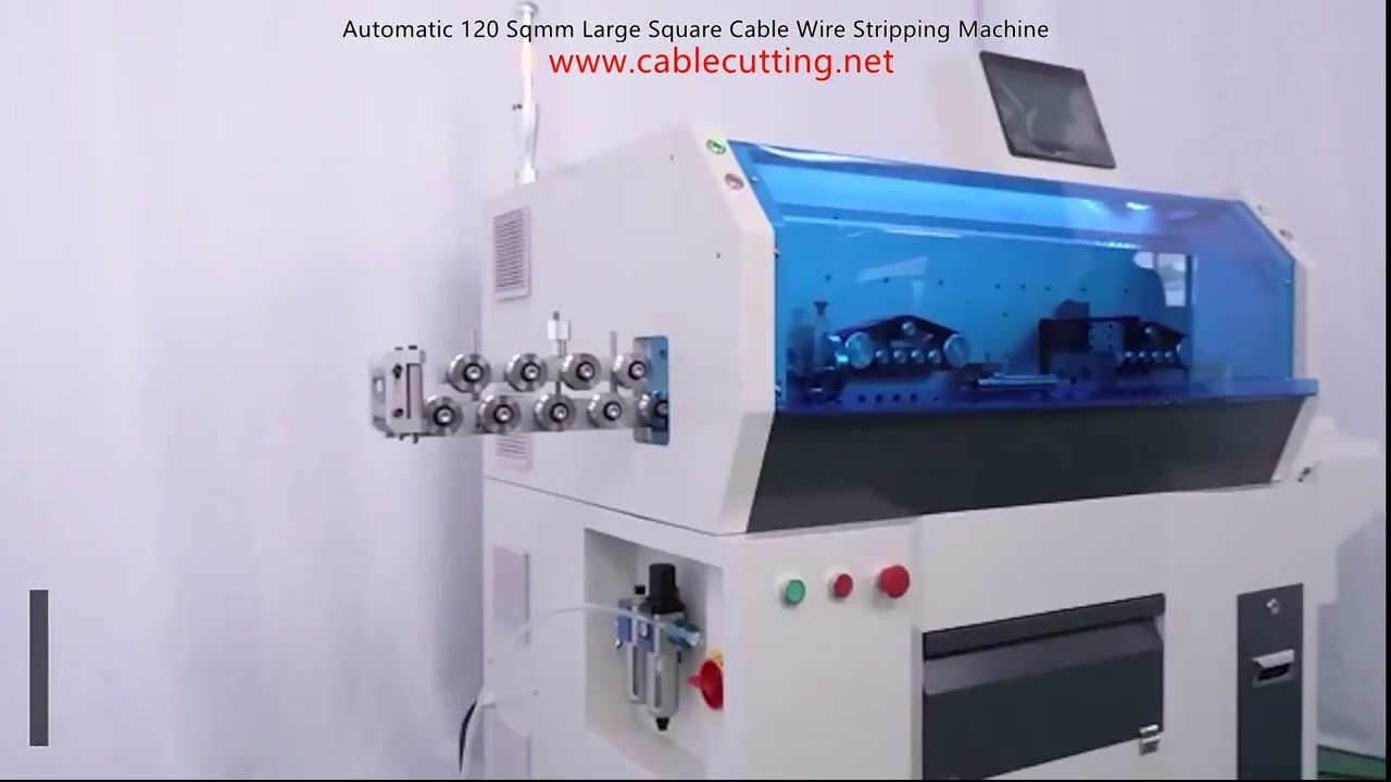 Automatic 120-Sqmm Large Square Cable Wire Stripping Machine