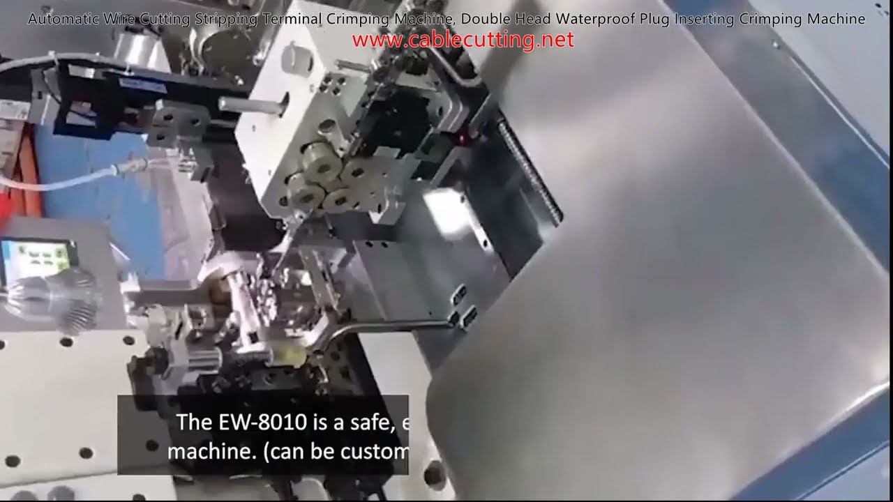 Automatic Wire Cutting Stripping Terminal Crimping Machine with Double Head Waterproof Plug Insertion
