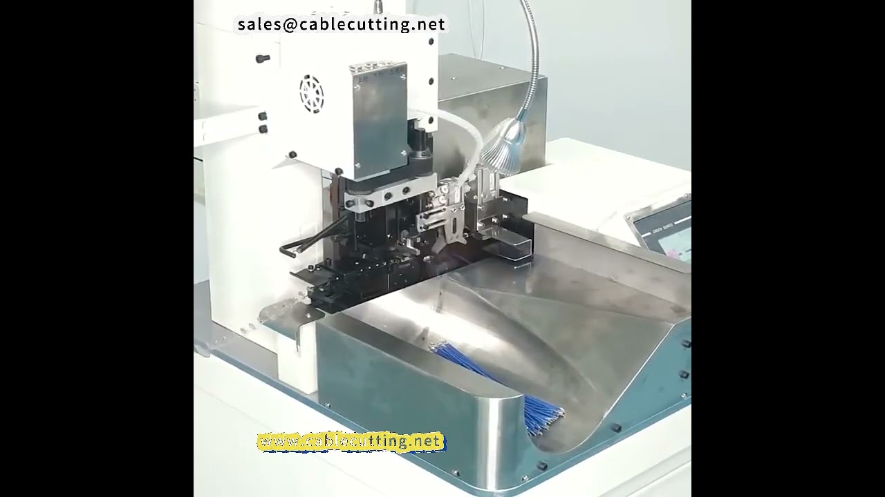 Automatic Double Head Terminal Machine for Wire Cutting, Stripping, Twisting, and Crimping