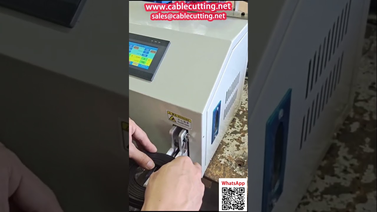 Automatic Flat Network Cable Coiling and Tying Machine