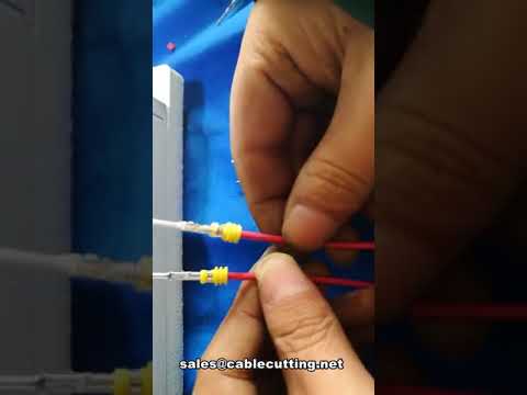 Waterproof plug terminal crimping machine,  wire crimping machine