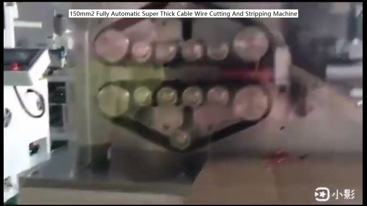Fully Automatic Super Thick 150mm² Cable Wire Cutting And Stripping Machine