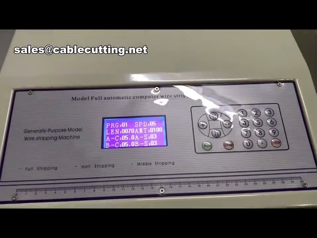 Electric Compueterized Self Adjusting Cable Copper Wire Cutting Striping Machine,Wire Striping Machi