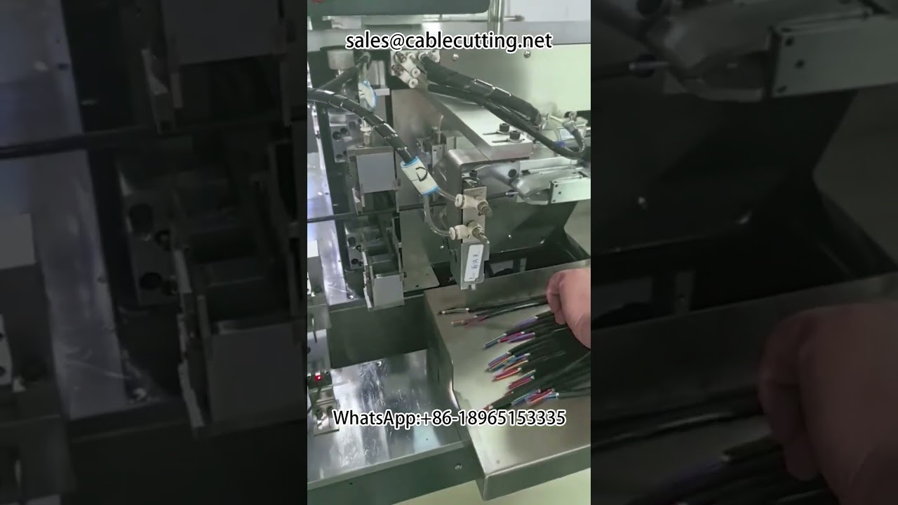 Multi core wire, automatic cutting line stripping tinning, 0 9 line, 8 core, hit 1 25  twisted line