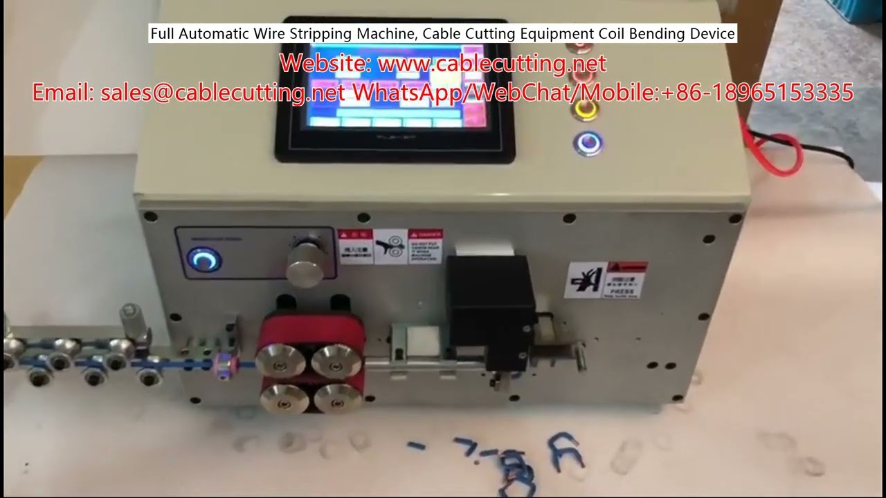 Full Automatic Wire Stripping Machine, Cable Cutting Equipment & Coil Bending Device