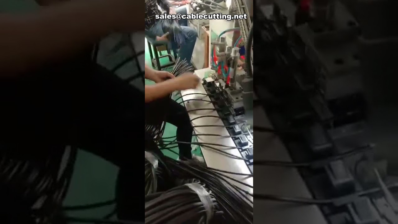 Automatic Tow Pin Plug Terminal Crimping Machine for USB Data Cable Manufacturing