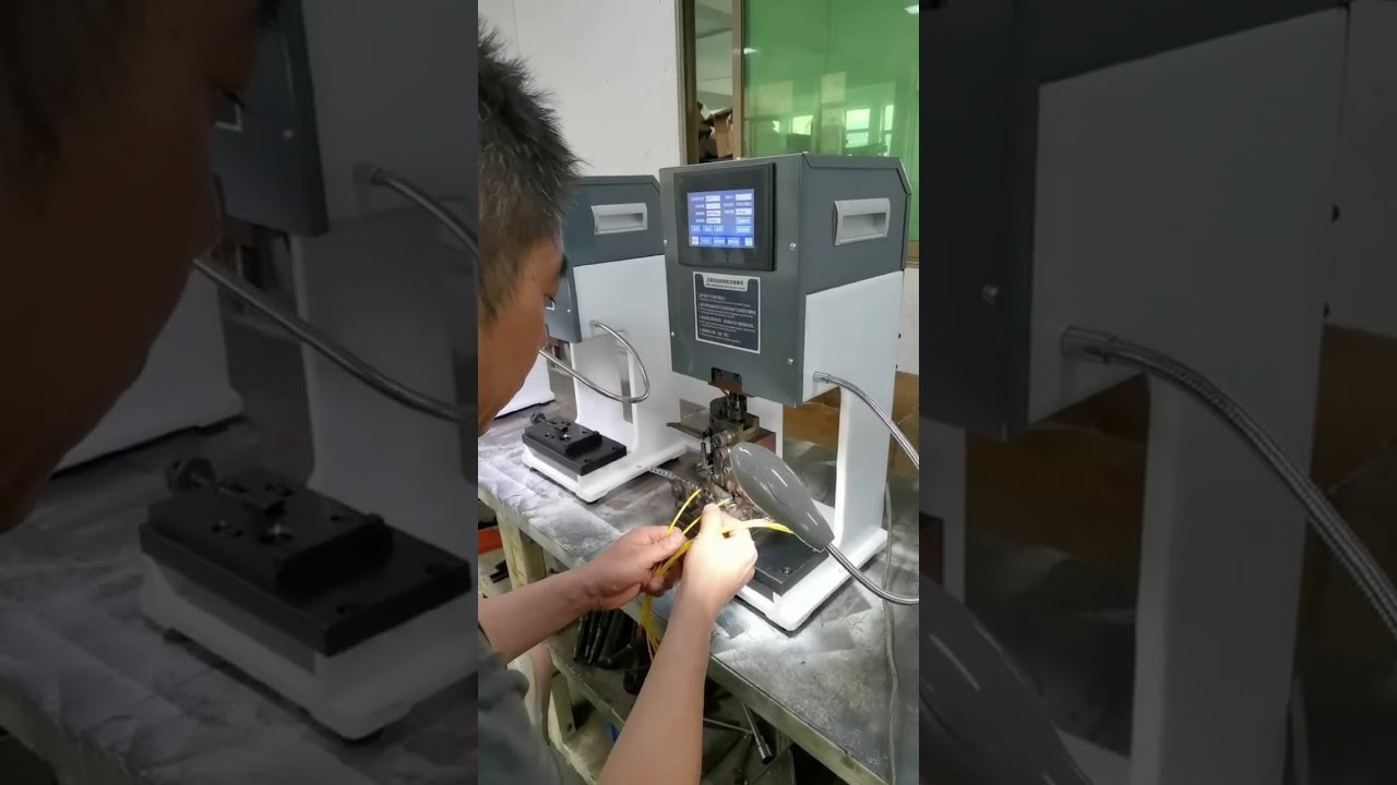 Servo Terminal Machine Running in Aging #machine #cablewirestrippingmachine #factory #tools