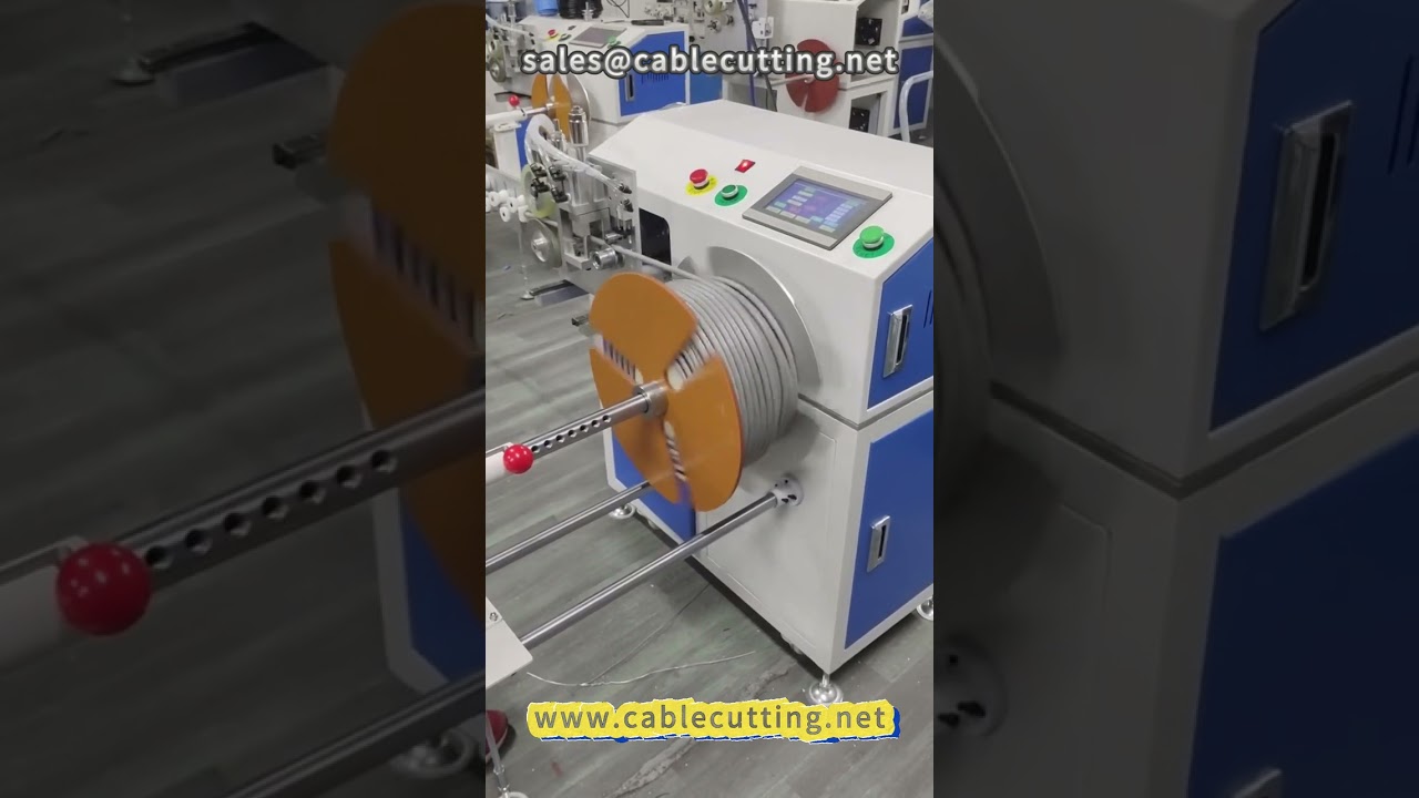 Wire and cable meter sort winding machine #wire and cable #wire processing #wire winding machine #wi