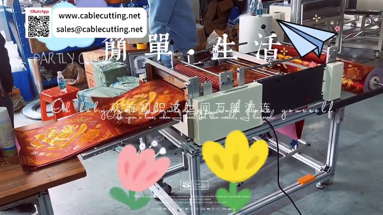 Happy Character Door Decal Auto Cutting Process Lunar New Year Sticker Batch Processing System - Video