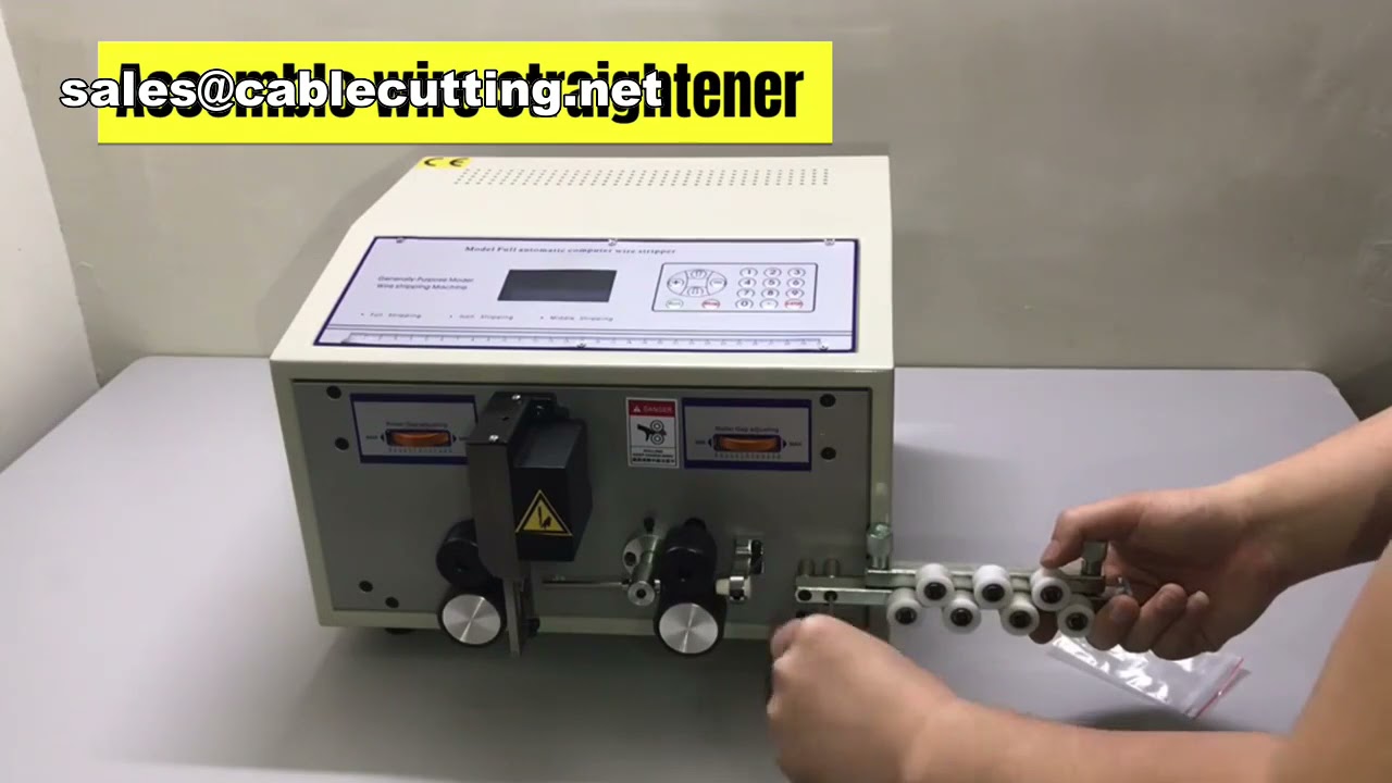 Electrical Round Slim Cables Wire Cutting Stripping Machine