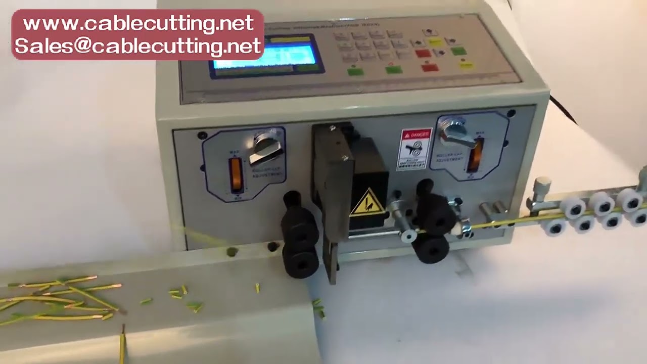 wire peeling, stripping, and cutting machine
