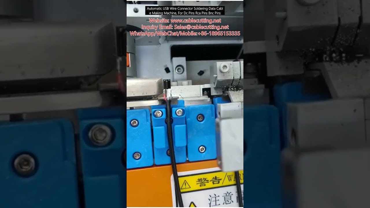 Automatic USB Wire Connector Soldering Data Cable Making Machine for DC Pins, RCA Pins, BNC Pins