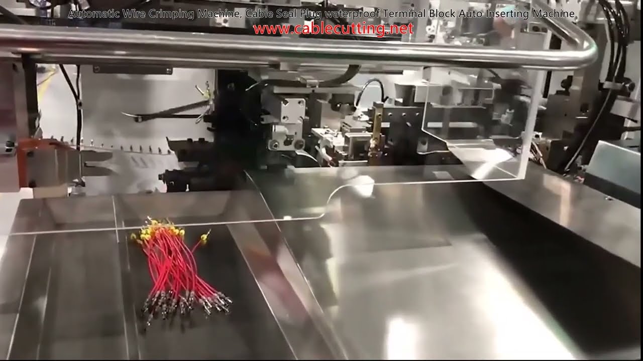 Automatic Wire Crimping Machine, Waterproof Cable Seal Plug Terminal Block Auto-Inserting Machine