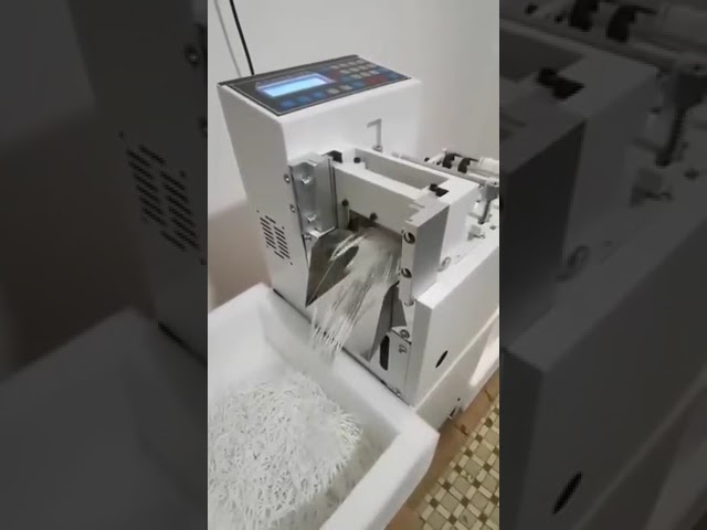 Automatic LCD Screen Wire Line Tube Sleeving Pipe Cutting Machine 100MM Width Cutter For Cable 220V