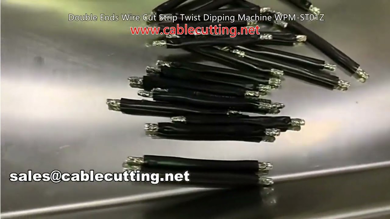 double ends wire cut strip twist dipping machine wpm-st01z