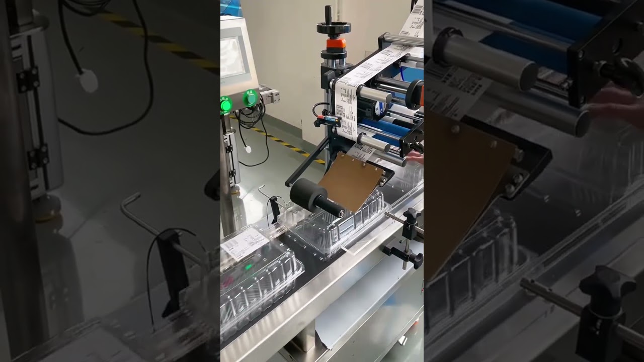 High Speed Tabletop Flat Labeling Machine 5000BPH Automatic Sticker Applicator for Small Businesses