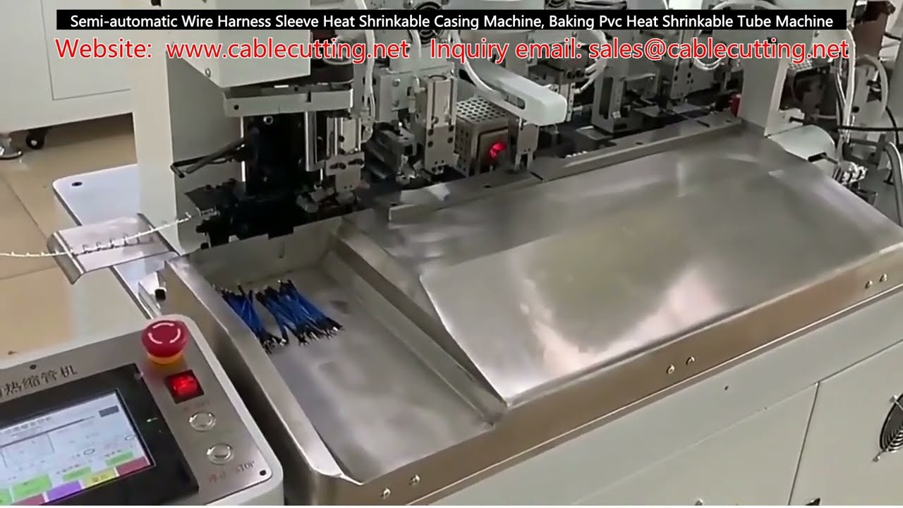 Semi-Automatic Wire Harness Sleeve Heat Shrinkable Casing Machine for Baking PVC Tube
