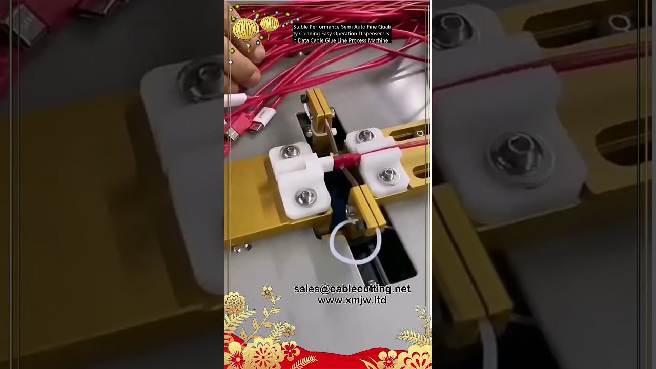 Semi-Automatic USB Data Cable Glue Dispenser for Stable Performance