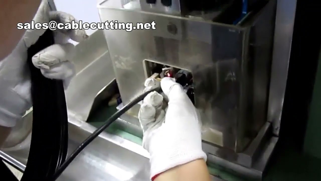 3-Pin Power Cord Crimping Machine | Automated Wire Terminal Processing