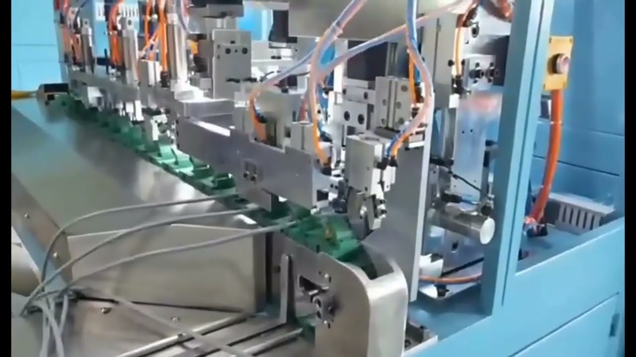 Power Plugs Assembly Machine Automatic Cable Stripping 2 Pin 3 Pin Plug Insert Crimping Machine