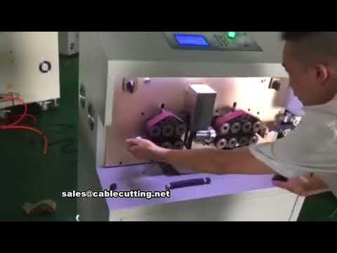 Large square wire and cable automatic computer stripping cutting machine