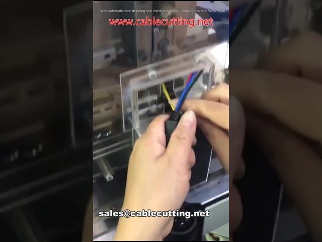 Semi-Automatic Wire Stripping, Seal Insertion, Terminal Crimping Machine WPM-50-30