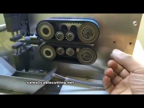 Automatic Cable cutting stripping machine, stripping outer and inner jacket together