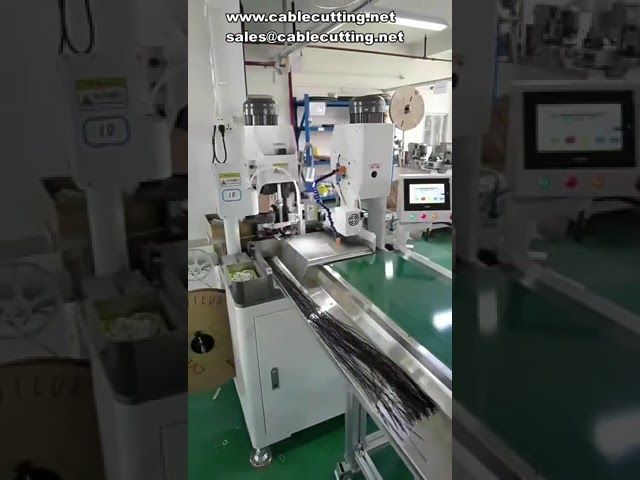 Full Servo Automatic Double Head Terminal Machine for Two-End Wire Cutting and Stripping