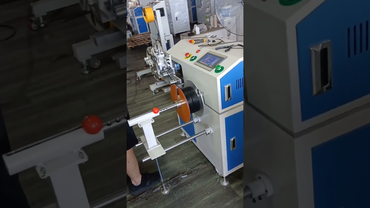 Electric Cable Meter Counting, Traversing, Cutting, Winding & Coiling Machine #factory #machine
