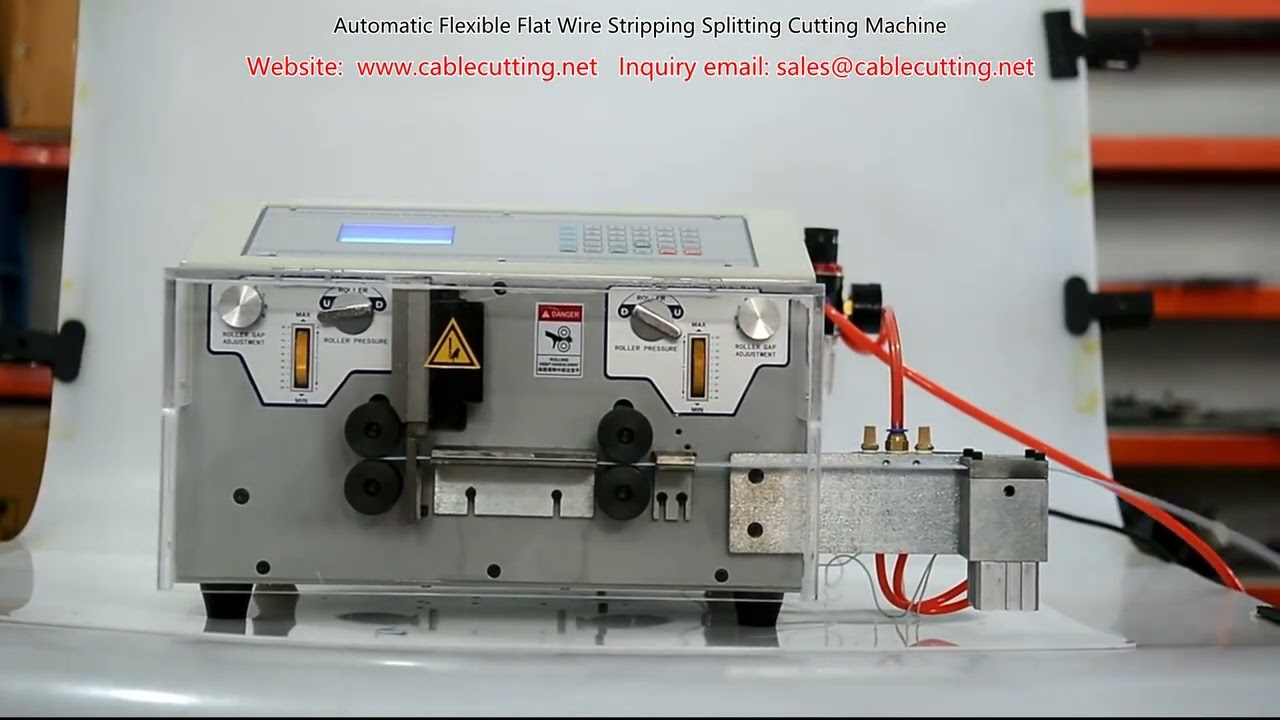 Automatic Flexible Flat Wire Stripping Splitting Cutting Machine