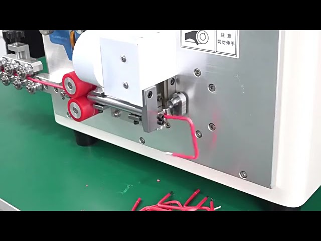 Automatic Wire Stripping Bending Peeling Machine, Pneumatic Touch Screen, 2-Wheel Cable Bender 30-90