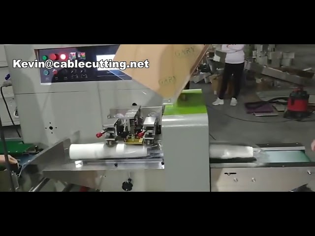 Automatic Full Servo Flow Paper Cup Food Biscuit Bakery Packing Machine