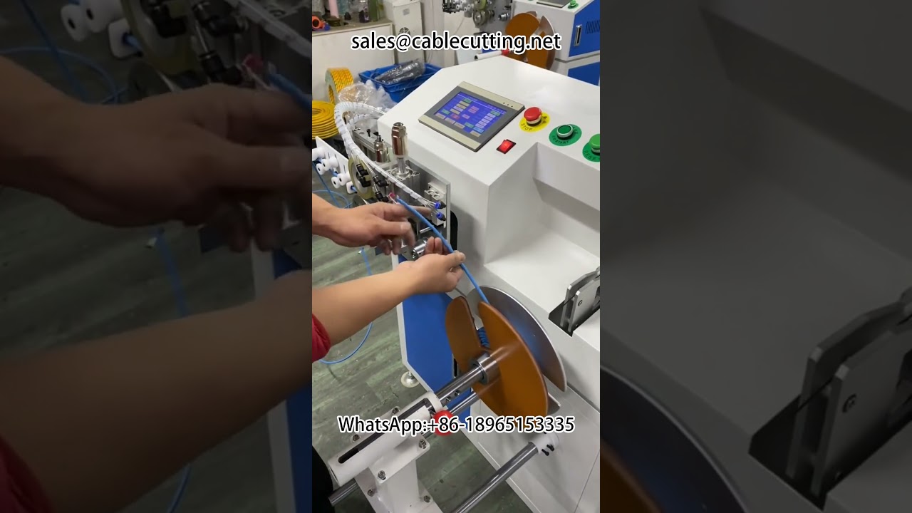 Automatic metre counting, sorting, cutting, winding and tying machine #Winding and tying machine