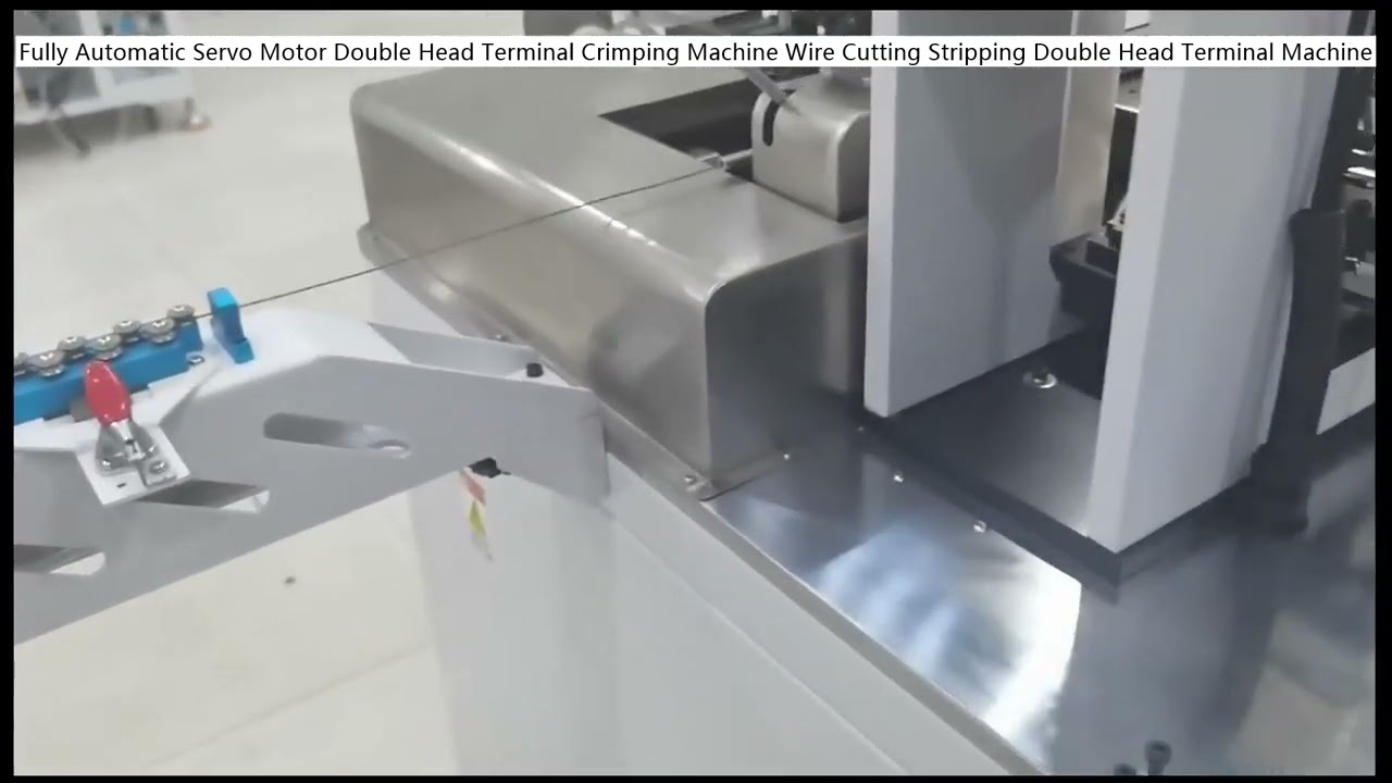 Fully Automatic Servo Motor Double Head Terminal Crimping Machine for Wire Cutting and Stripping