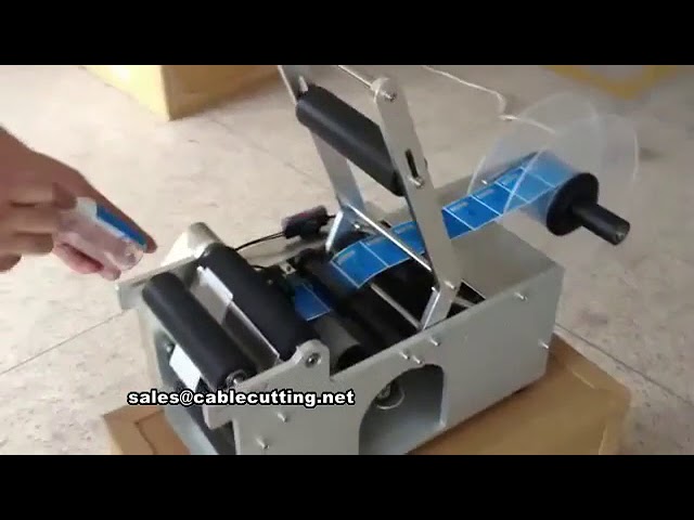 manual labeling machine, for plastic glass PE round flat bottle sticker labeling machine