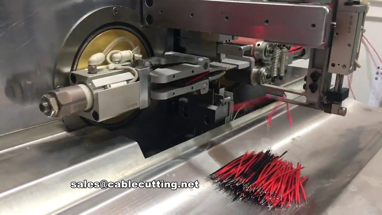 cable cutting stripping twisting tinning machine